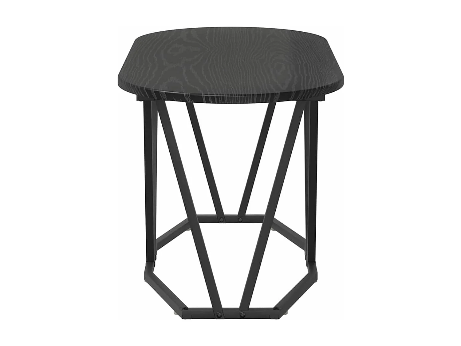 Mesa de Centro Carvalho Preto 80 x 40 x 40,5 cm