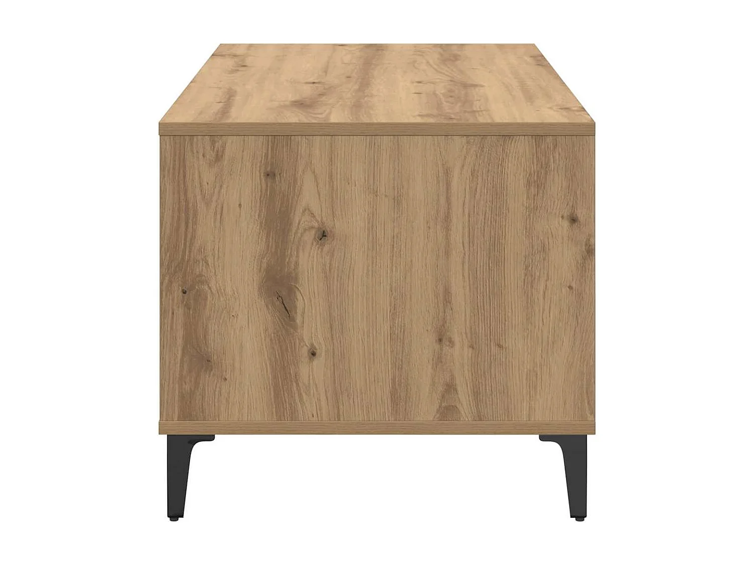 Table basse chêne artisanal 90 x 49 x 45 cm Bois d'ingénierie