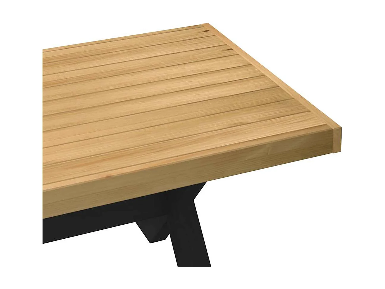 Mesa de centro NOAIN patas en X madera maciza pino 120x60x40 cm