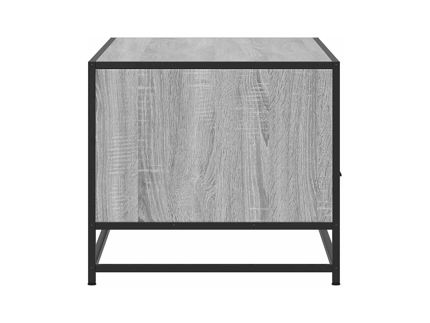 Mesa de centro madera ingeniería metal gris Sonoma 100x50x45cm