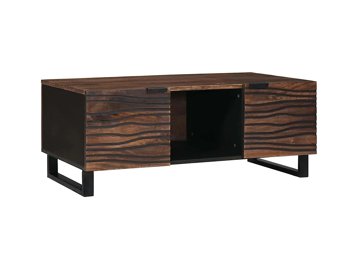 Table basse Marron et Noir 100 x 54 x 40 cm