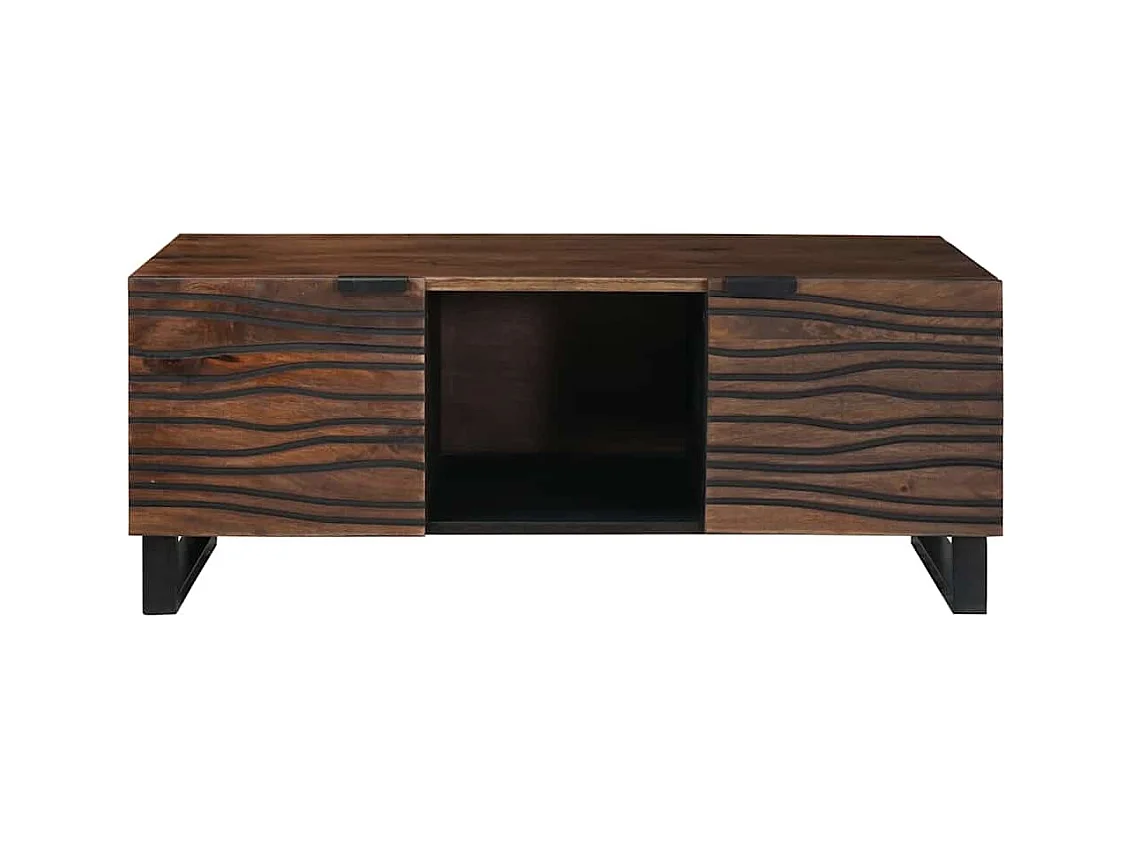 Table basse Marron et Noir 100 x 54 x 40 cm