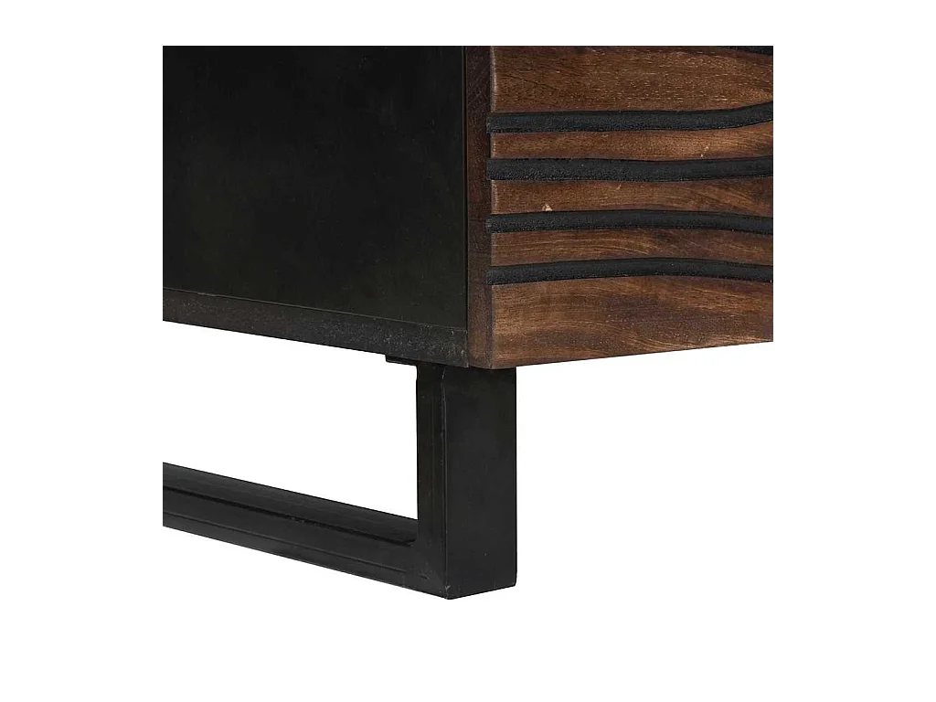 Table basse Marron et Noir 100 x 54 x 40 cm