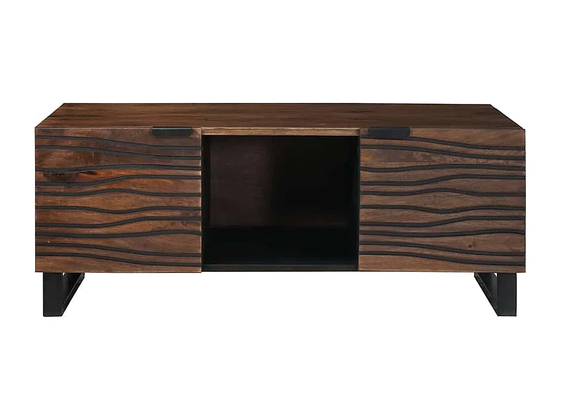Table basse Marron et Noir 100 x 54 x 40 cm