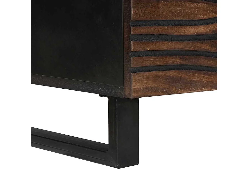 Table basse Marron et Noir 100 x 54 x 40 cm