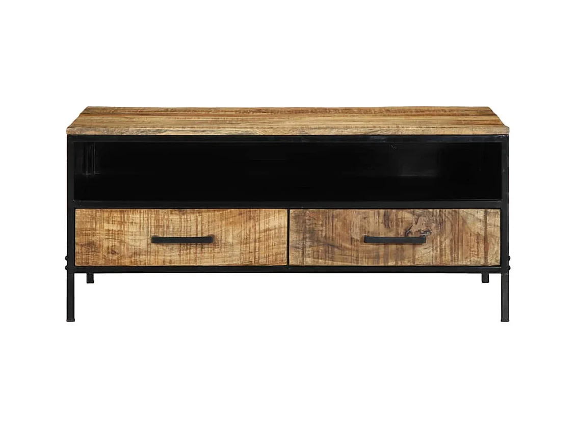 Table basse Marron 90 x 50 x 40 cm Bois de manguier massif