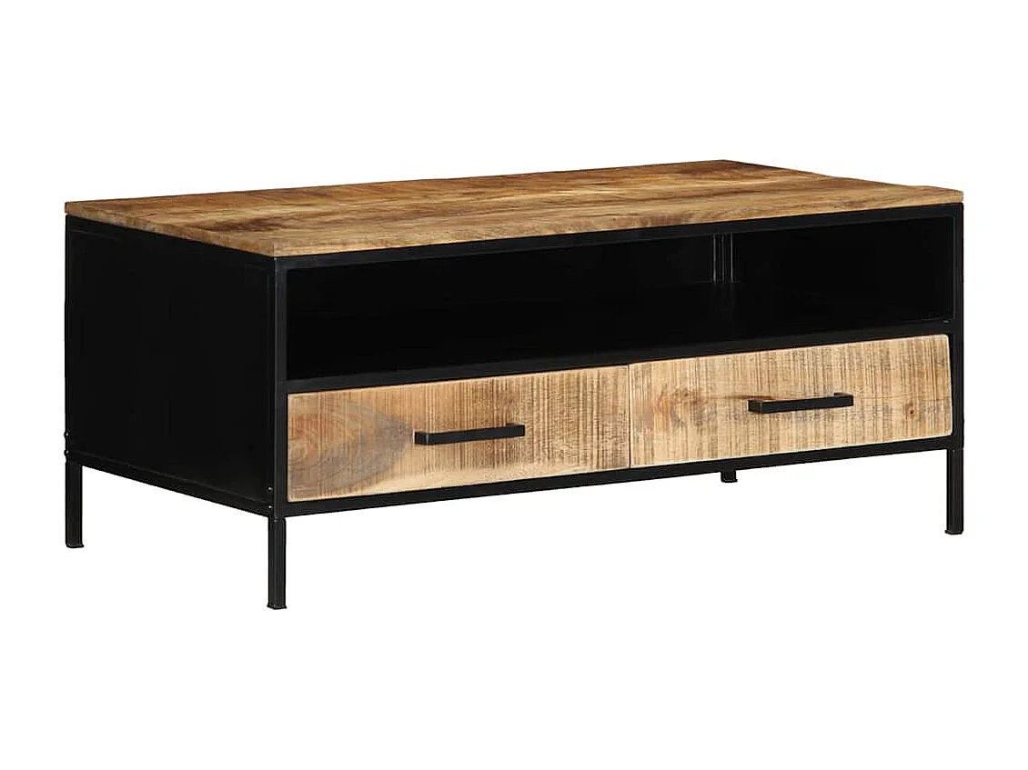 Table basse Marron 90 x 50 x 40 cm Bois de manguier massif