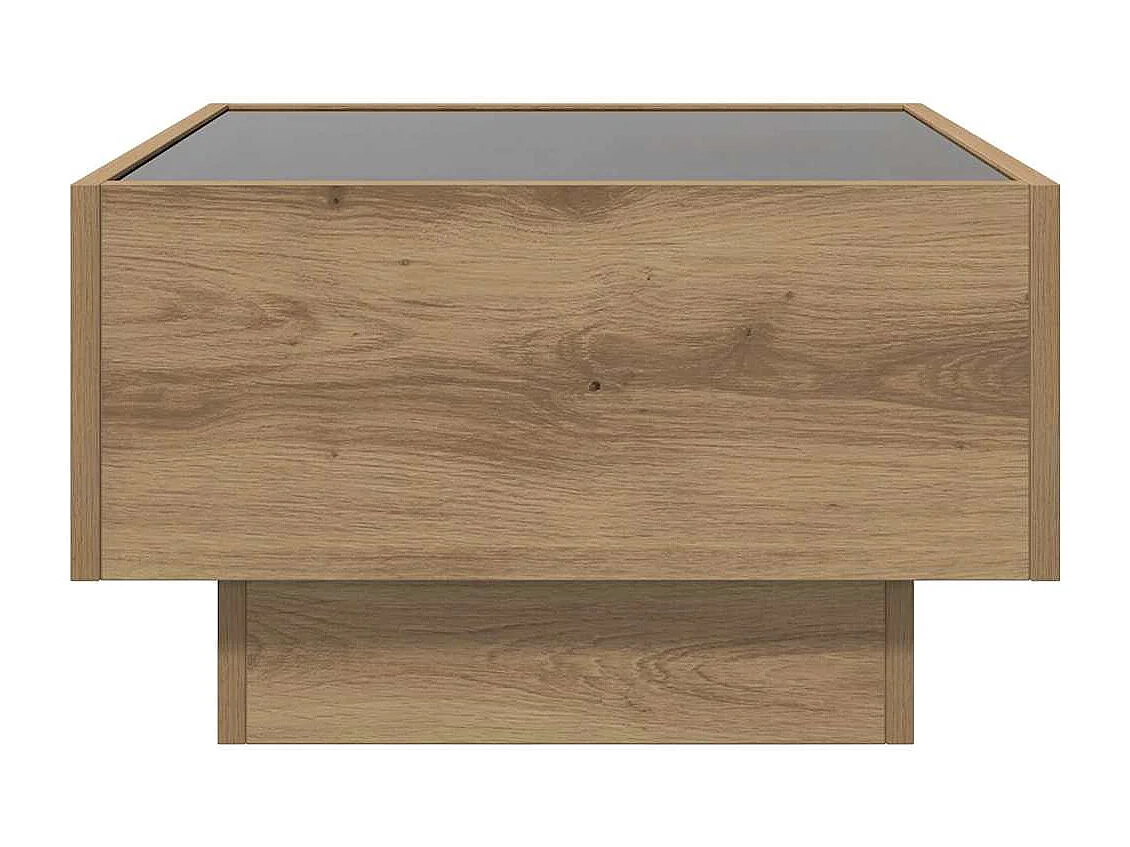 Mesa de Café Roble artisan 50 x 50 x 30 cm Madera contrachapada
