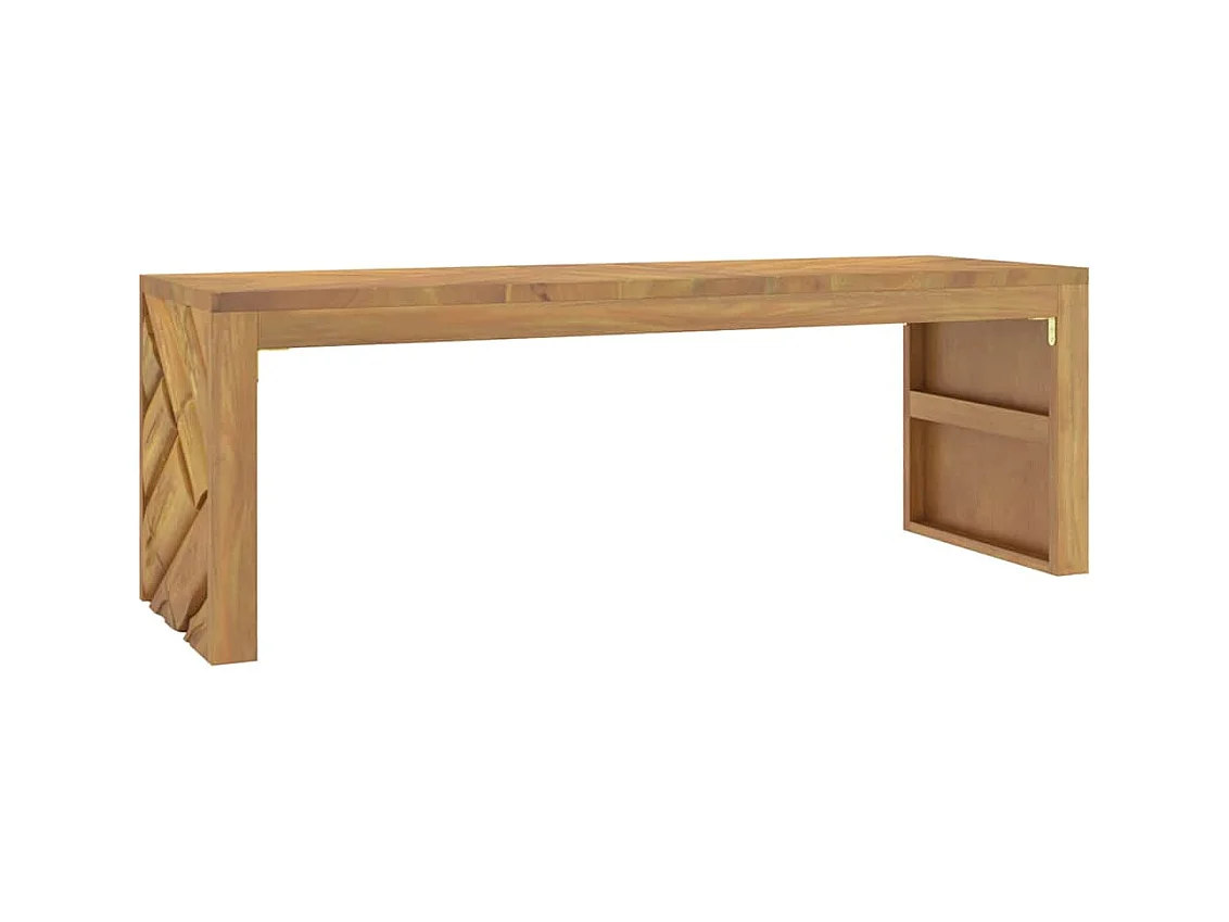 Table basse 110x35x38 cm bois massif de teck