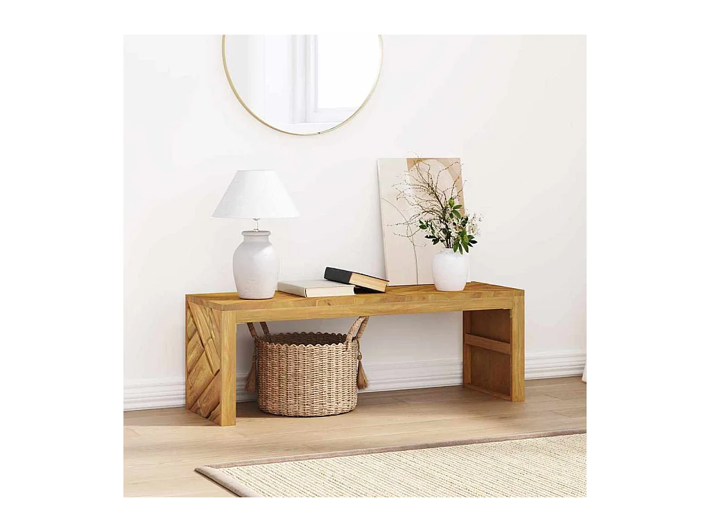 Table basse 110x35x38 cm bois massif de teck