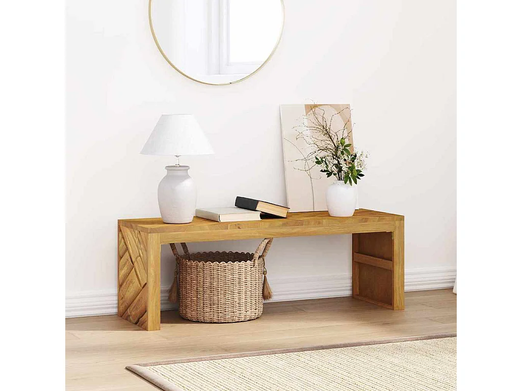 Table basse 110x35x38 cm bois massif de teck