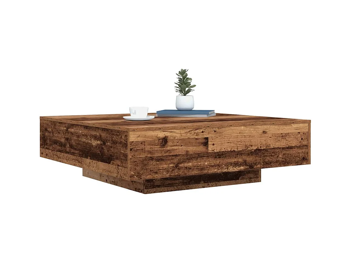 Table Basse Bois ancien 100 x 100 x 31 cm Bois d'ingénierie