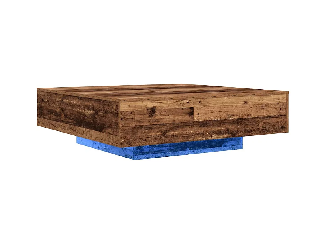 Table Basse Bois ancien 100 x 100 x 31 cm Bois d'ingénierie