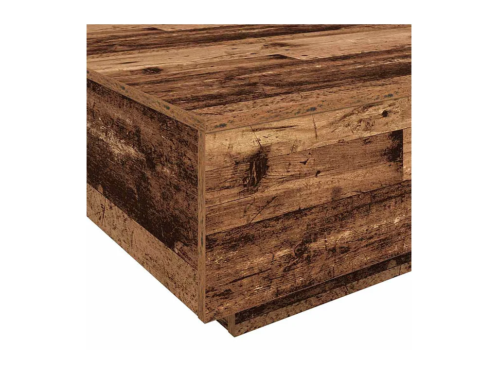 Table Basse Bois ancien 100 x 100 x 31 cm Bois d'ingénierie