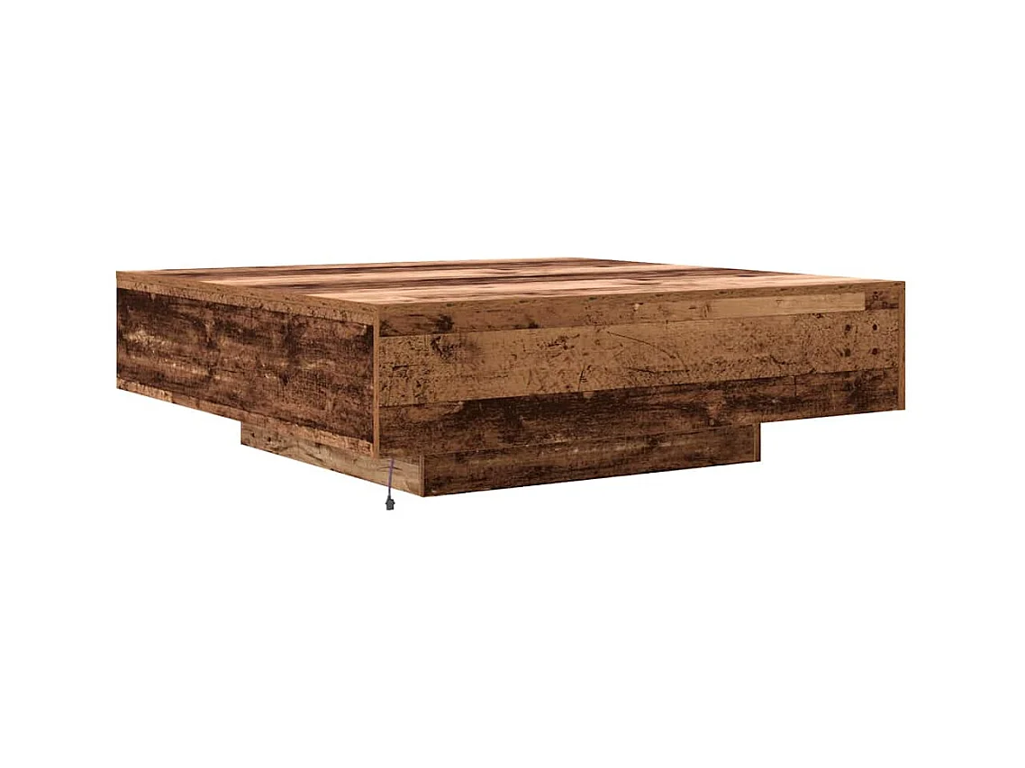 Salontafel Oud hout 100 x 100 x 31 cm Bewerkt hout