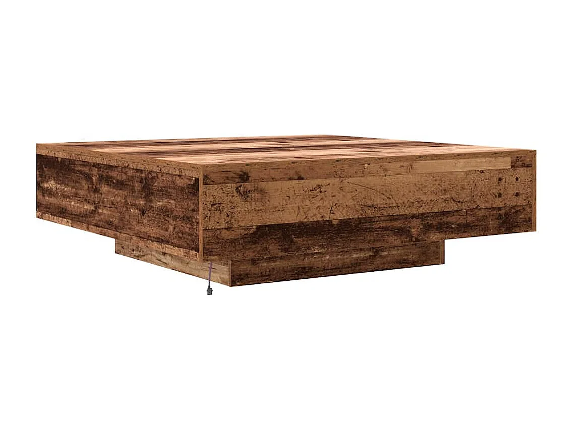 Table Basse Bois ancien 100 x 100 x 31 cm Bois d'ingénierie