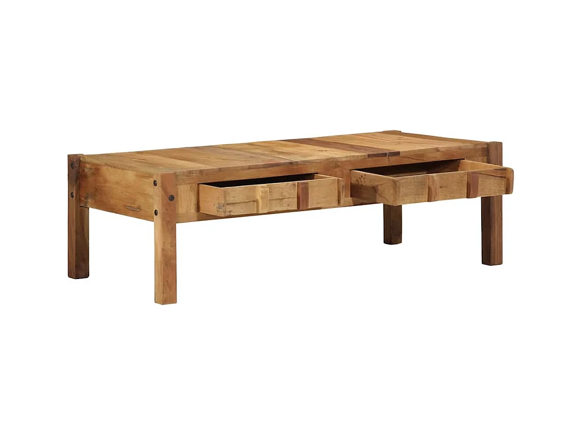 Table basse Marron 110 x 55 x 35 cm Bois massif de récupération
