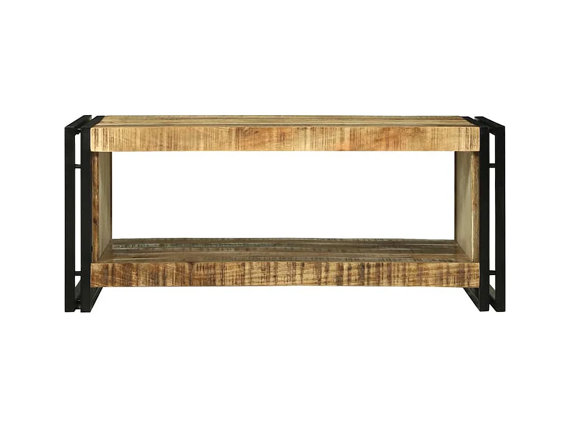 Table basse Marron 90 x 50 x 38 cm Bois de manguier brut massif