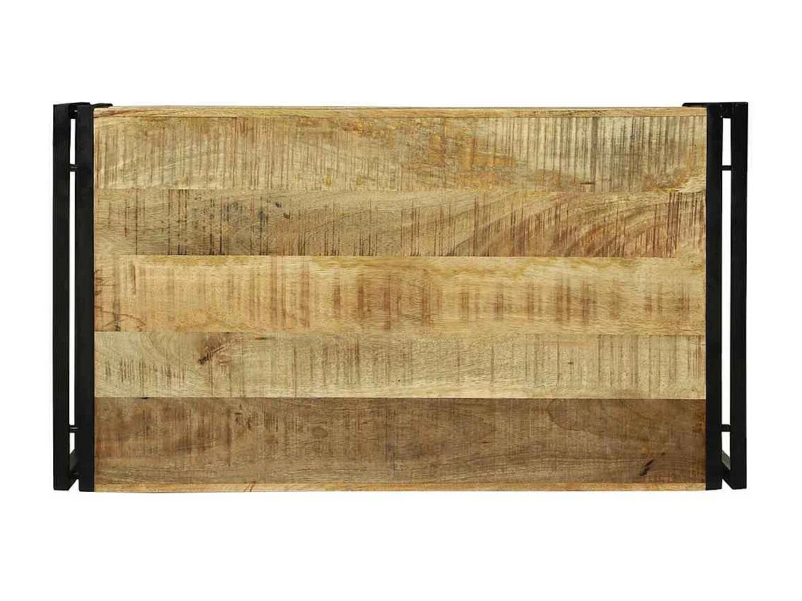 Table basse Marron 90 x 50 x 38 cm Bois de manguier brut massif