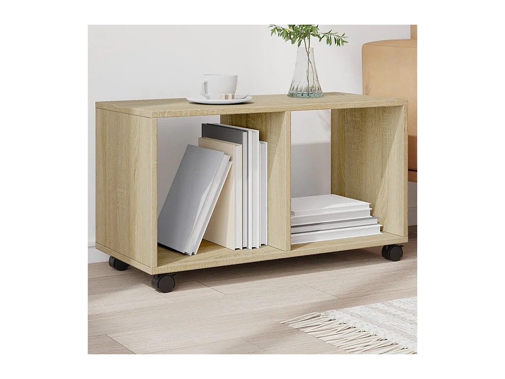 Table basse chêne sonoma 72x33x42,5cm bois d’ingénierie