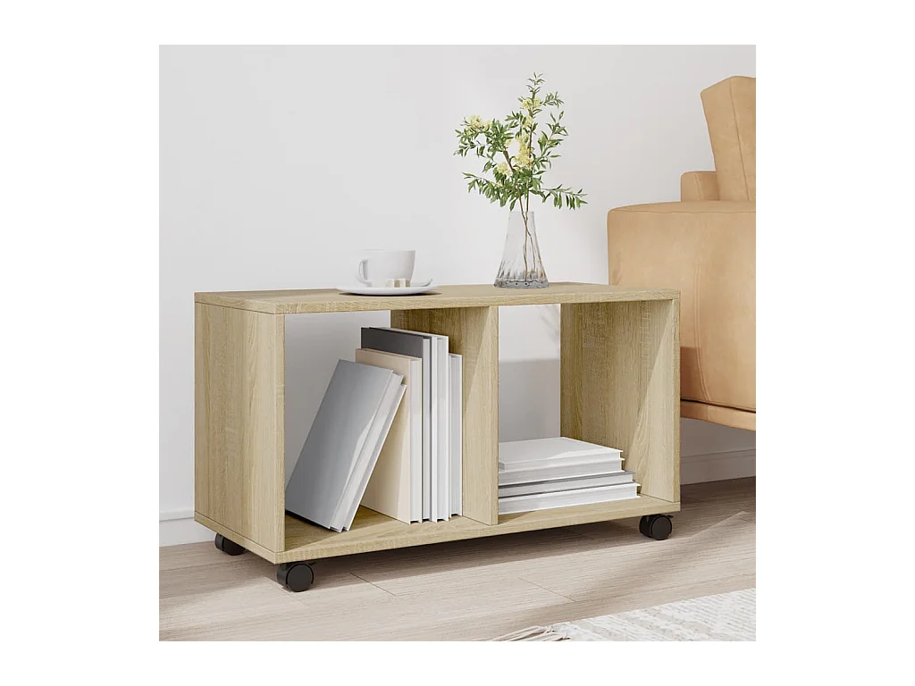 Table basse chêne sonoma 72x33x42,5cm bois d’ingénierie