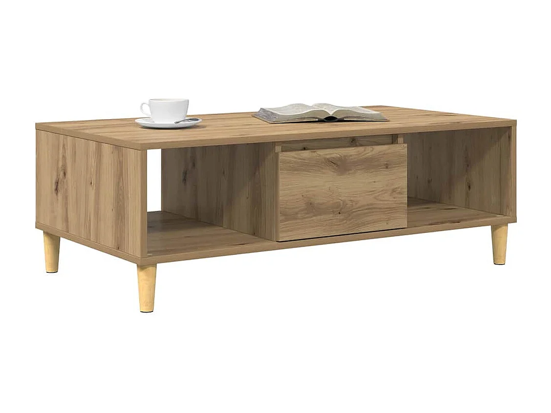 Mesa de centro carvalho artisiano 103.5 x 60 x 35 cm