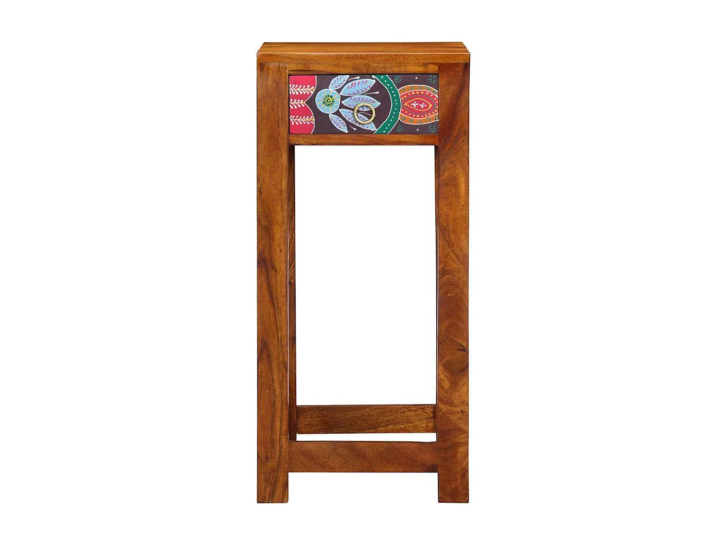 Mueble para teléfono con cajón Marrón 35 x 35 x 75 cm