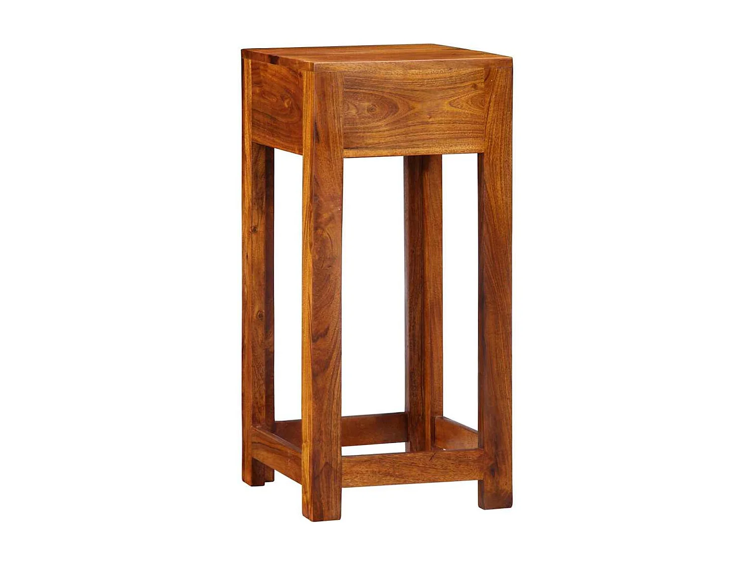 Mueble para teléfono con cajón Marrón 35 x 35 x 75 cm