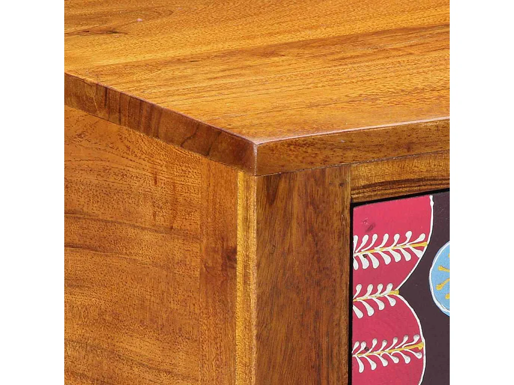 Mueble para teléfono con cajón Marrón 35 x 35 x 75 cm