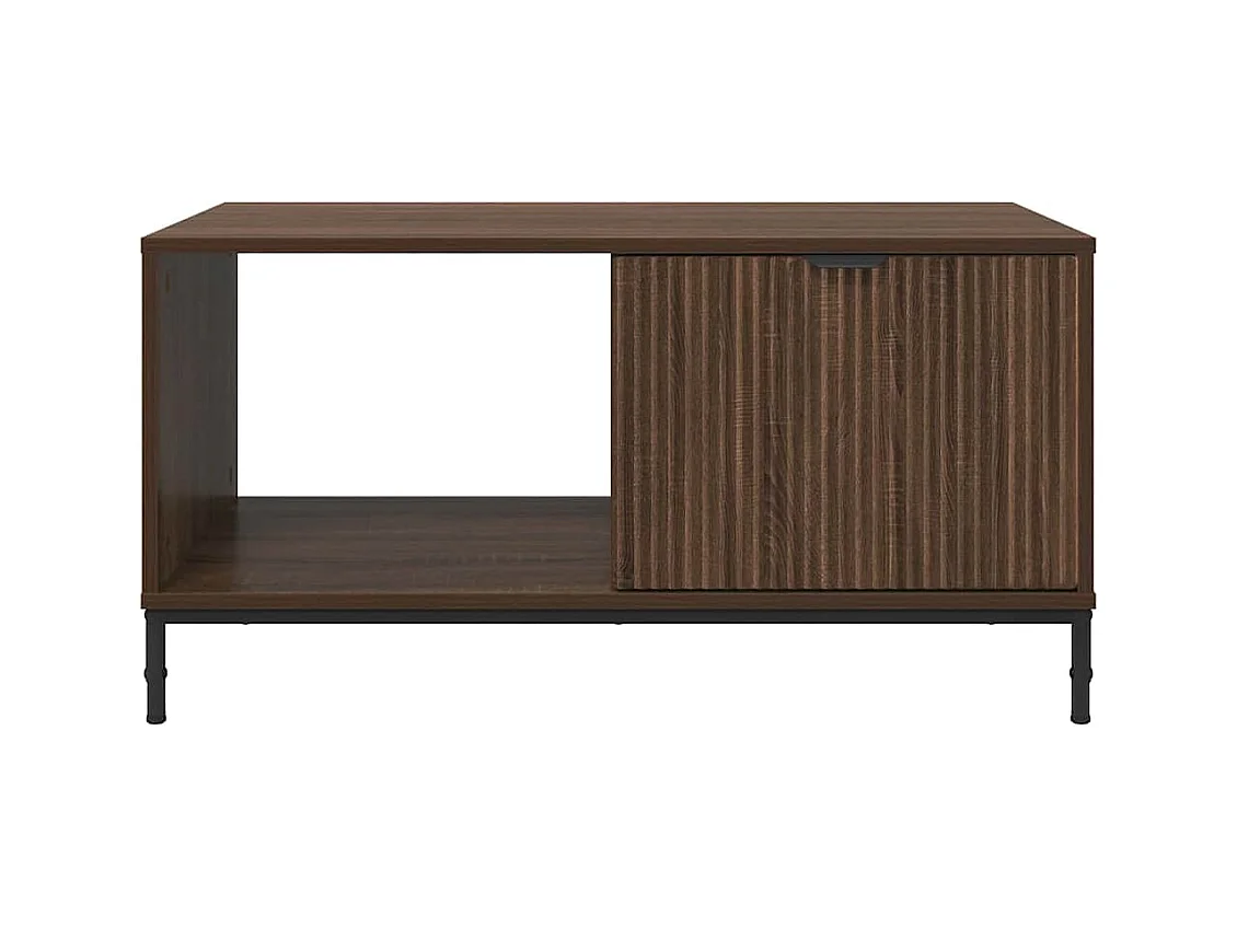 Mesa de centro Carvalho castanho 90 x 49 x 46 cm