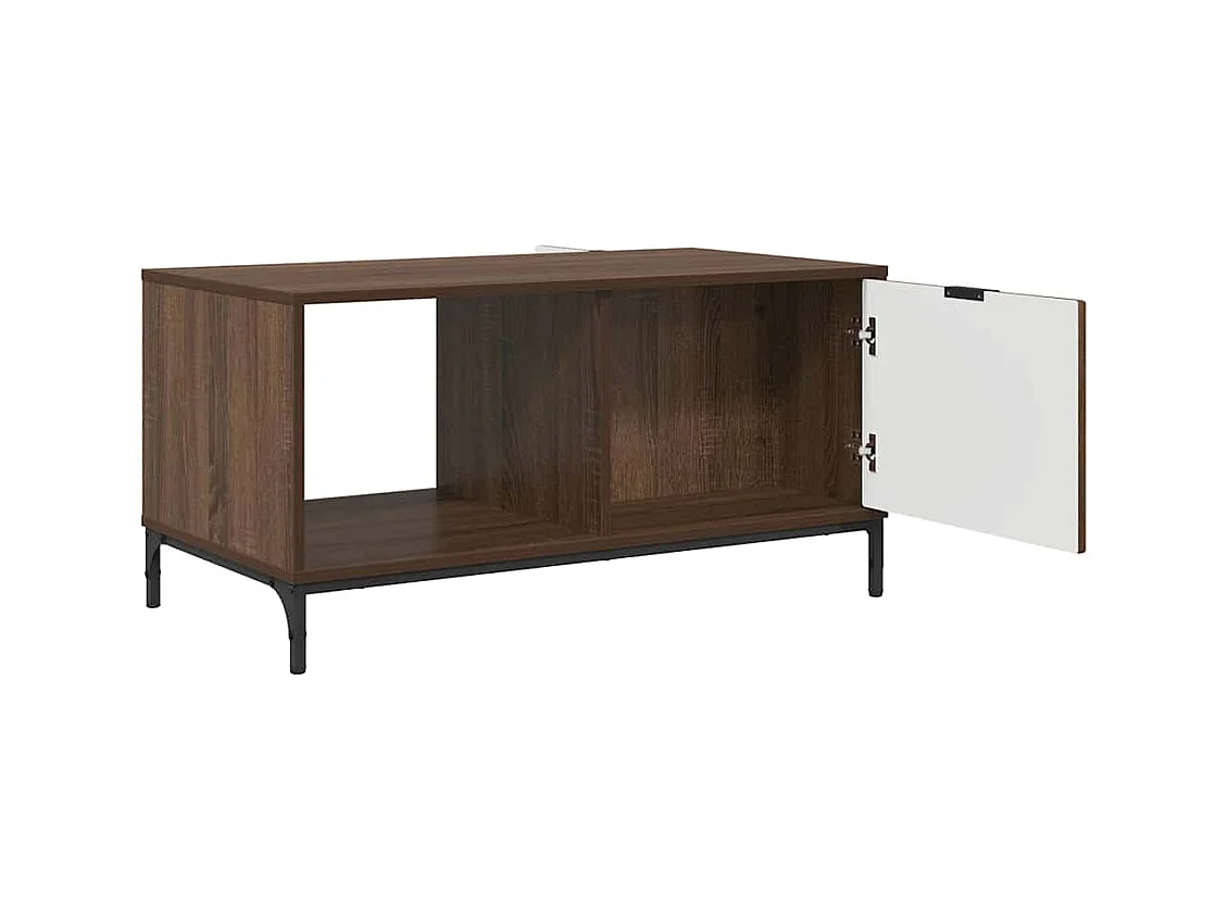 Mesa de centro Carvalho castanho 90 x 49 x 46 cm