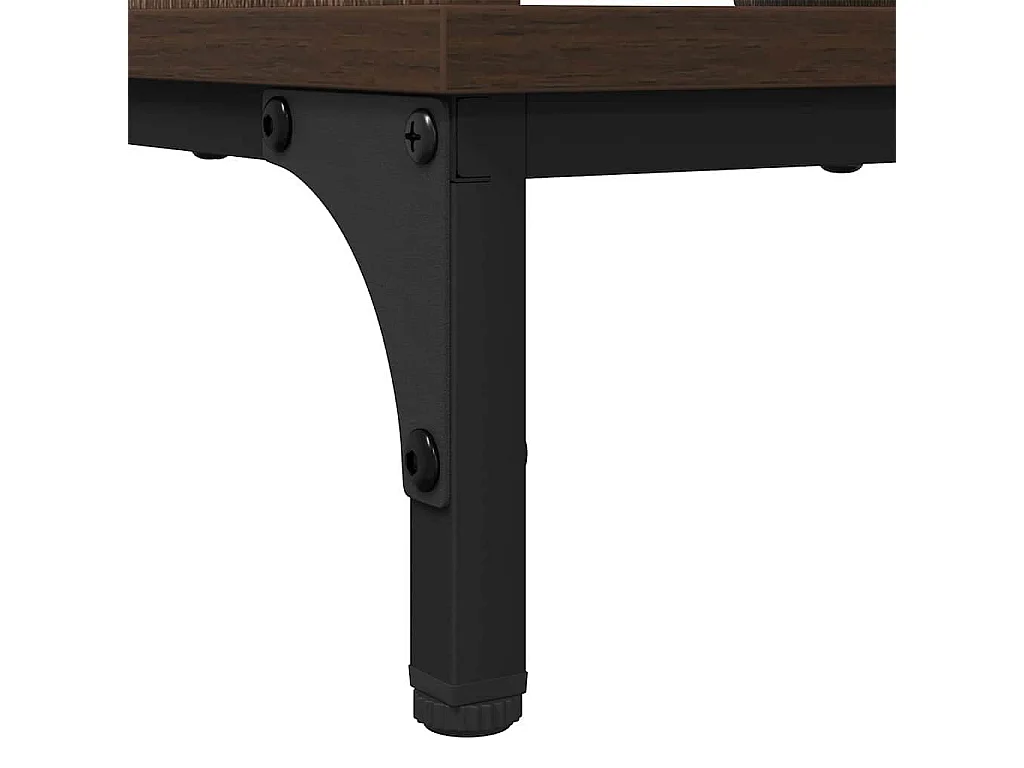 Mesa de Café Marrón roble 90 x 49 x 46 cm Madera contrachapada