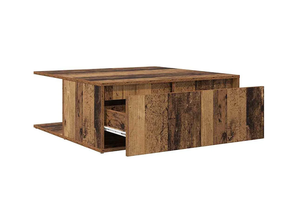 Table basse Vieux bois 80 x 80 x 31 cm Bois d'ingénierie