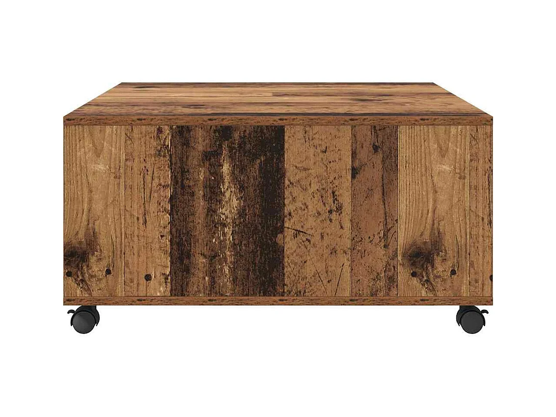 Table basse Bois ancien 75 x 75 x 38 cm Bois d'ingénierie