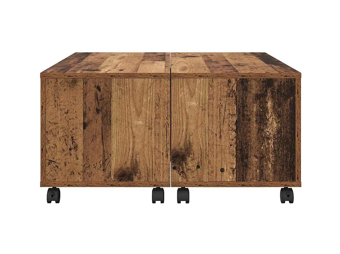 Table basse Bois ancien 75 x 75 x 38 cm Bois d'ingénierie