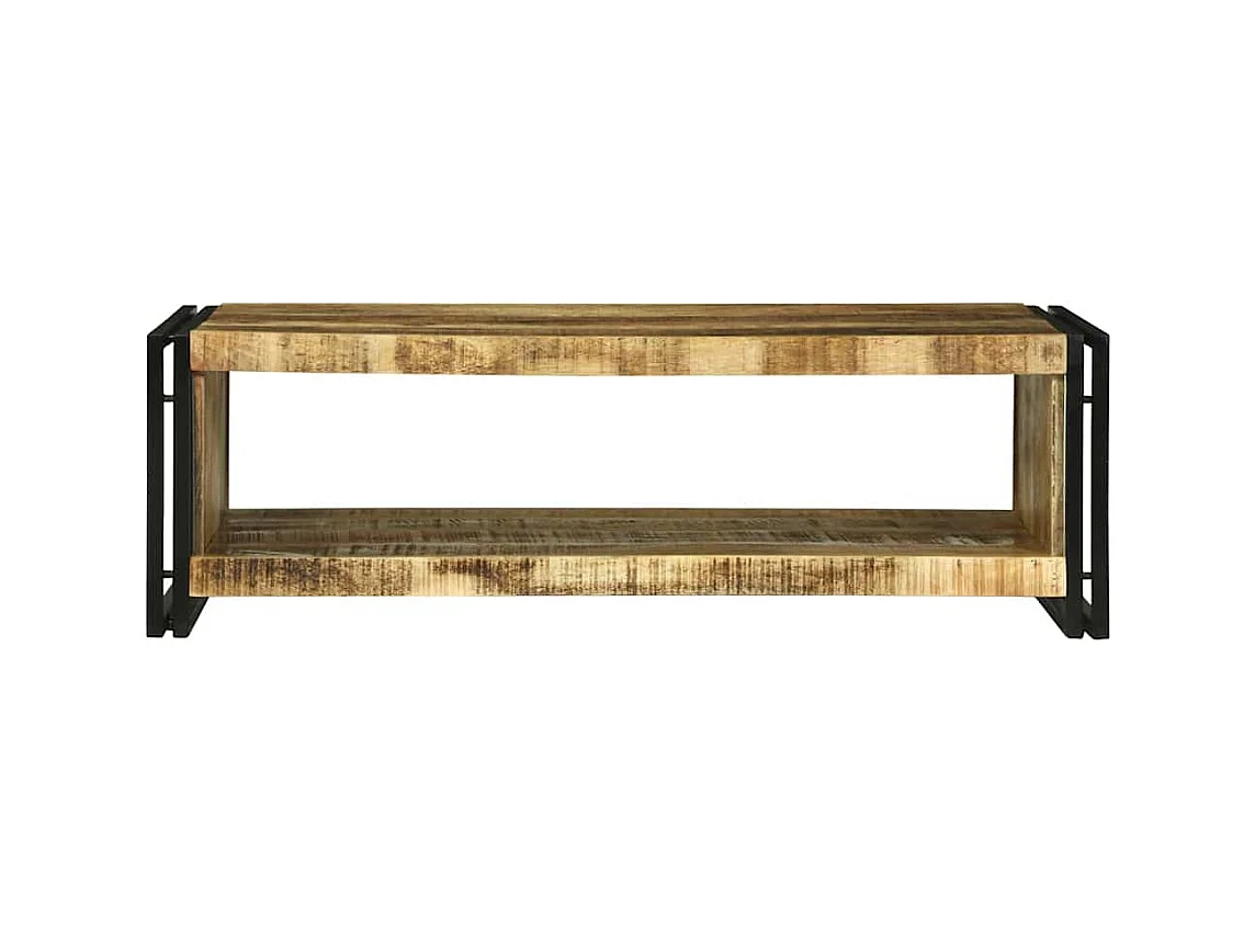 Mesa de Café 120 x 50 x 38 cm Madera maciza de mango rugosa