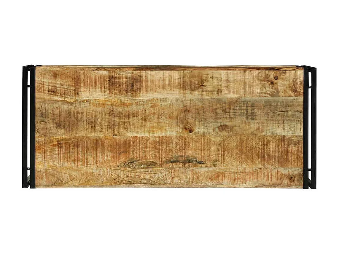 Mesa de Café 120 x 50 x 38 cm Madera maciza de mango rugosa