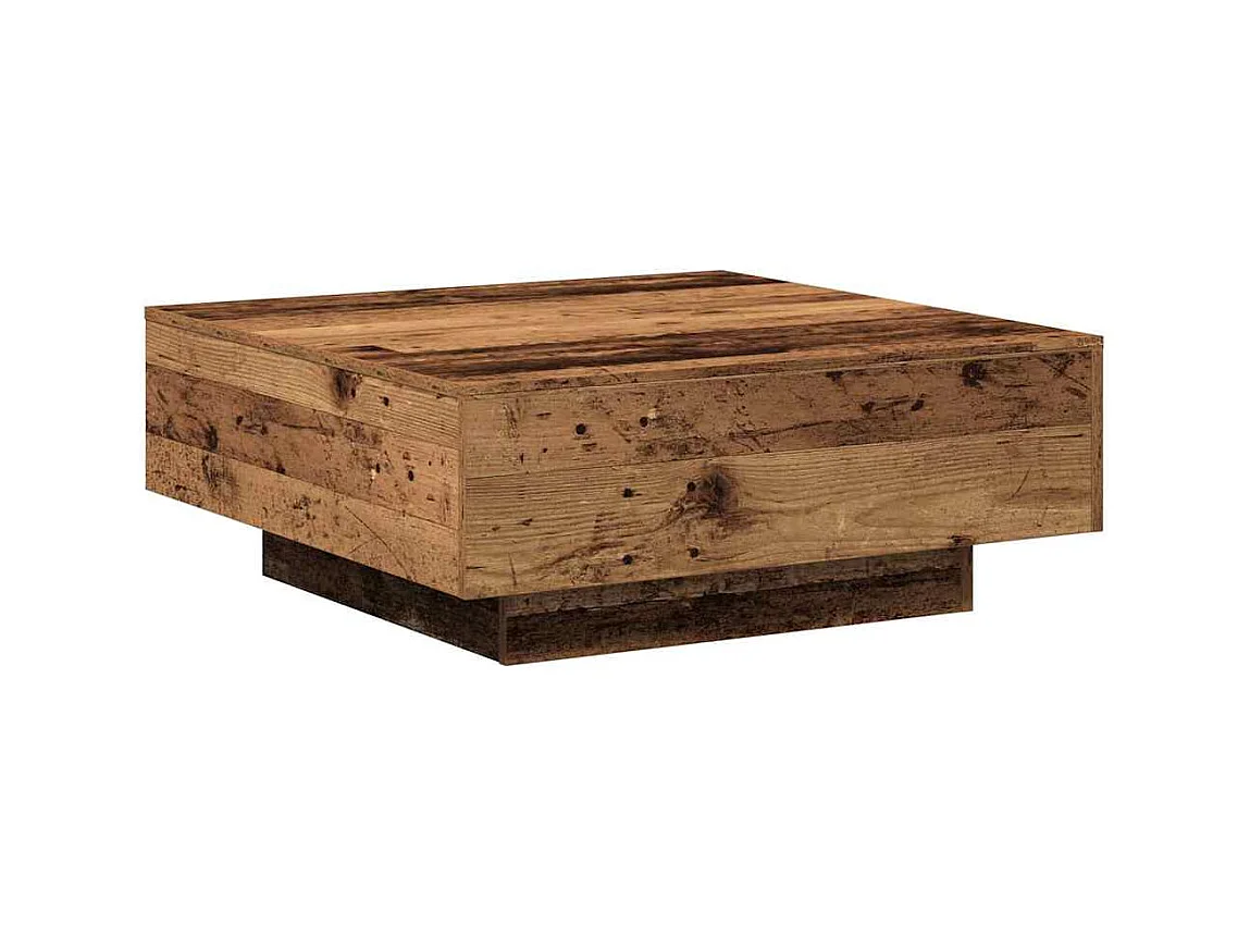Table basse Bois ancien 80 x 80 x 31 cm Bois d'ingénierie