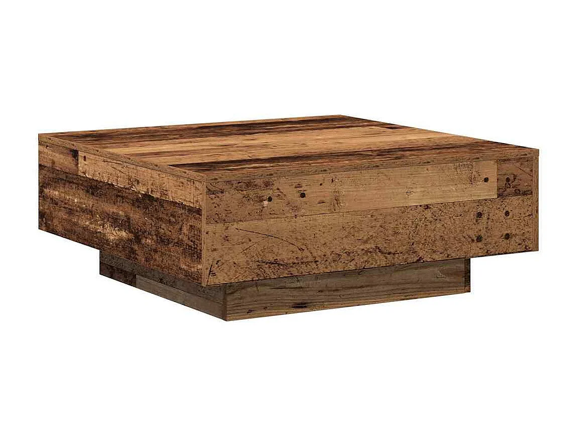 Table basse Bois ancien 80 x 80 x 31 cm Bois d'ingénierie