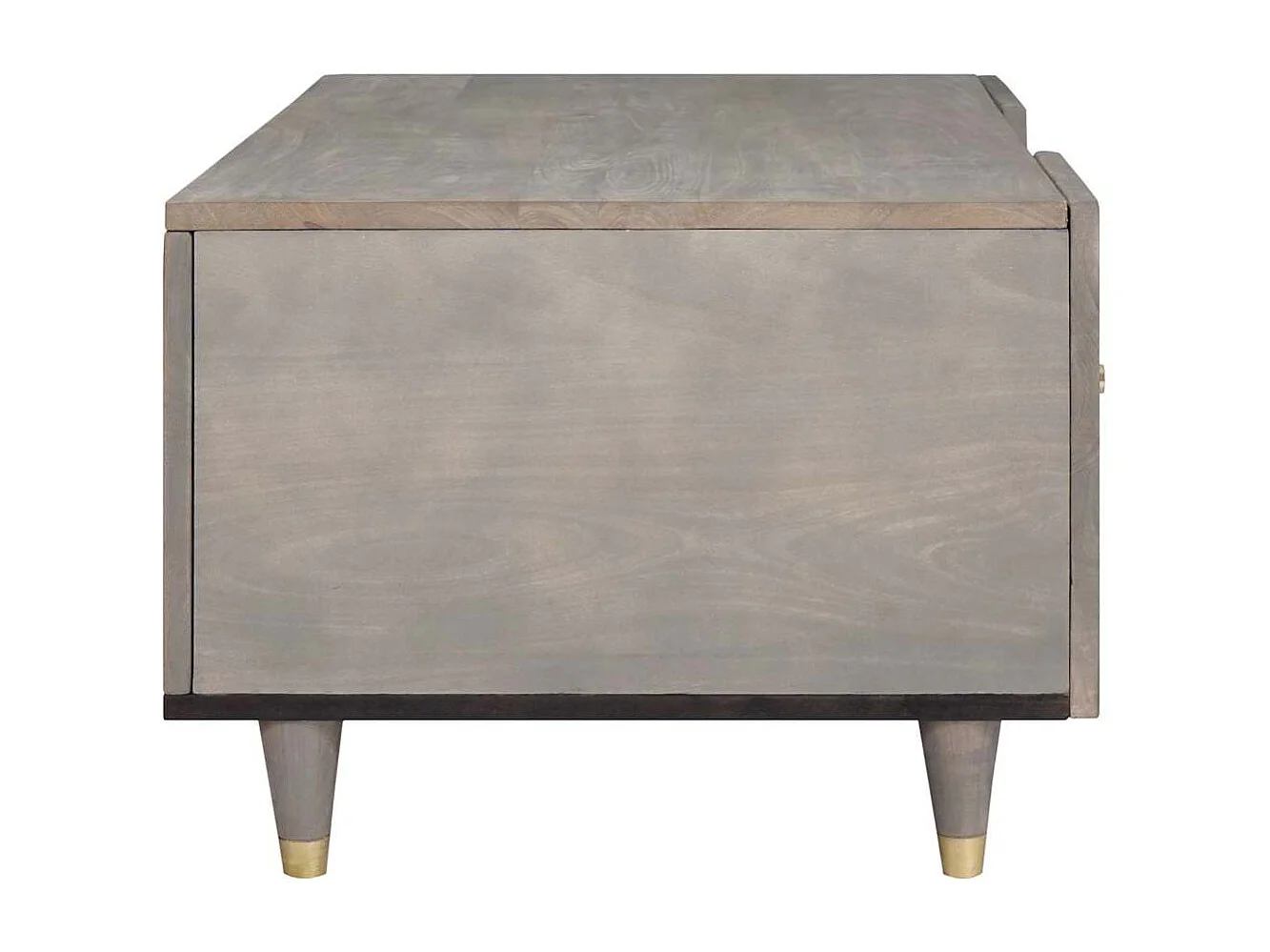 Table basse Gris 100 x 54 x 40 cm bois de manguier massif
