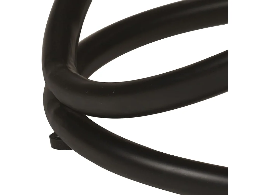 Salontafel Ø50x40 cm massief gerecycled hout en staal