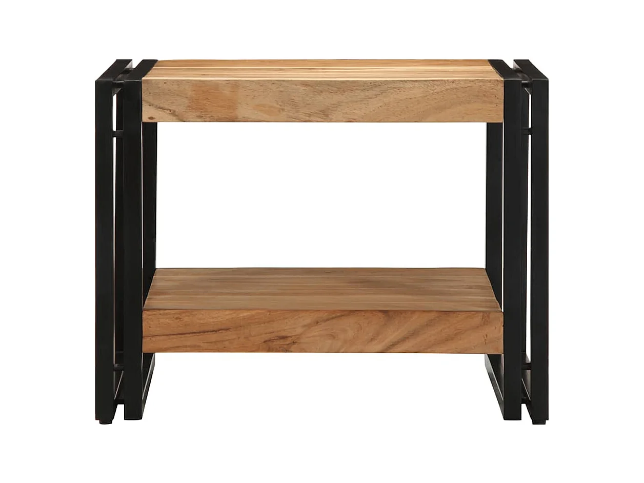 Table basse 50x50x38 cm bois massif acacia