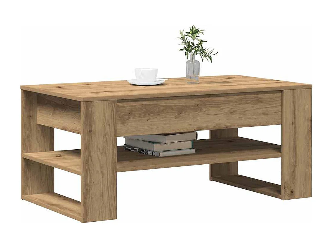 Mesa de centro carvalho artisiano 102 x 55 x 45 cm