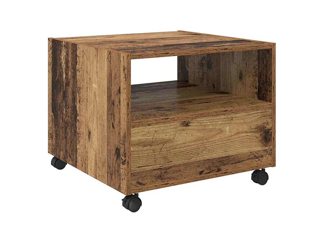 Table basse Bois ancien 55 x 55 x 45 cm Bois d'ingénierie