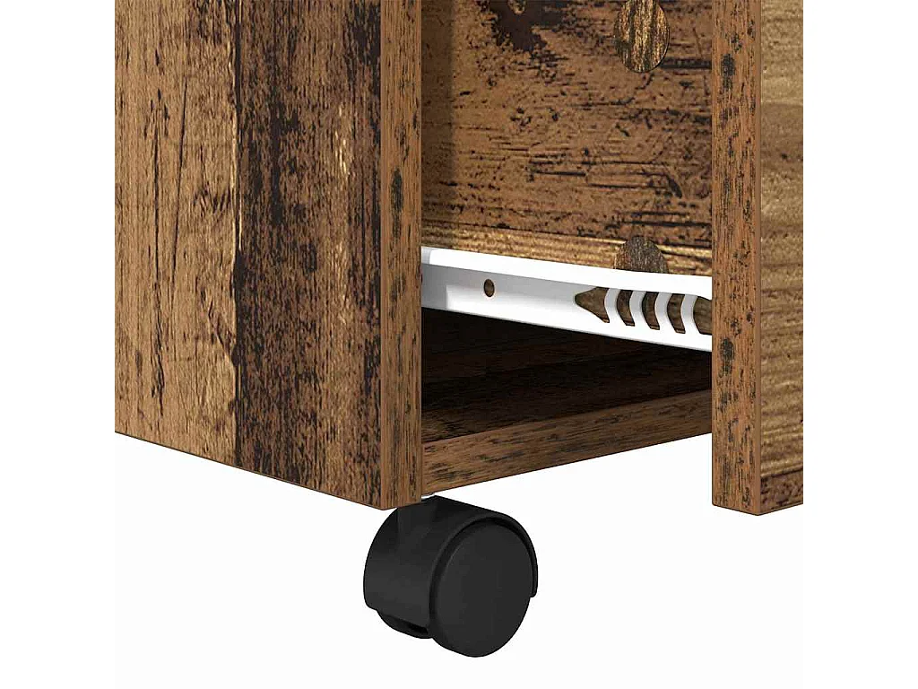 Salontafel with Drawer Oud hout 55 x 55 x 45 cm Bewerkt hout