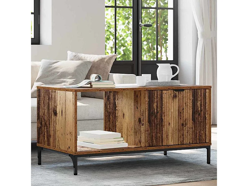 Mesa de Café Madera vieja 90 x 49 x 46 cm Madera contrachapada