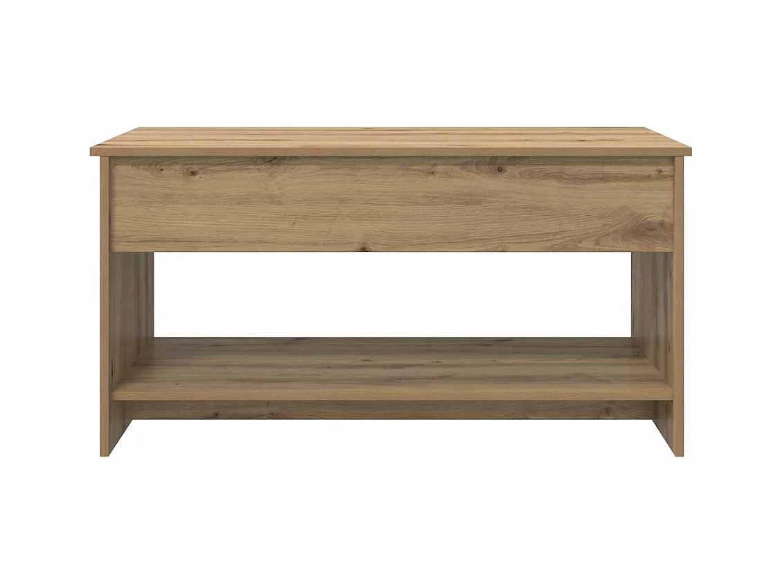 Table basse chêne artisanal 80 x 50.5 x 41.5 cm