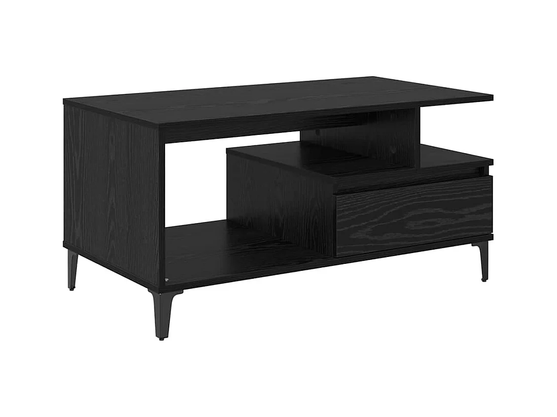 Table basse Chêne noir 90 x 49 x 45 cm Bois d'ingénierie