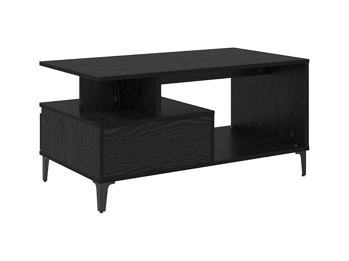 Table basse Chêne noir 90 x 49 x 45 cm Bois d'ingénierie