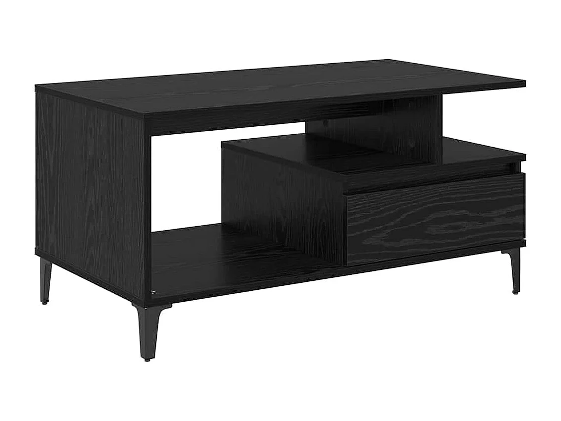Table basse Chêne noir 90 x 49 x 45 cm Bois d'ingénierie